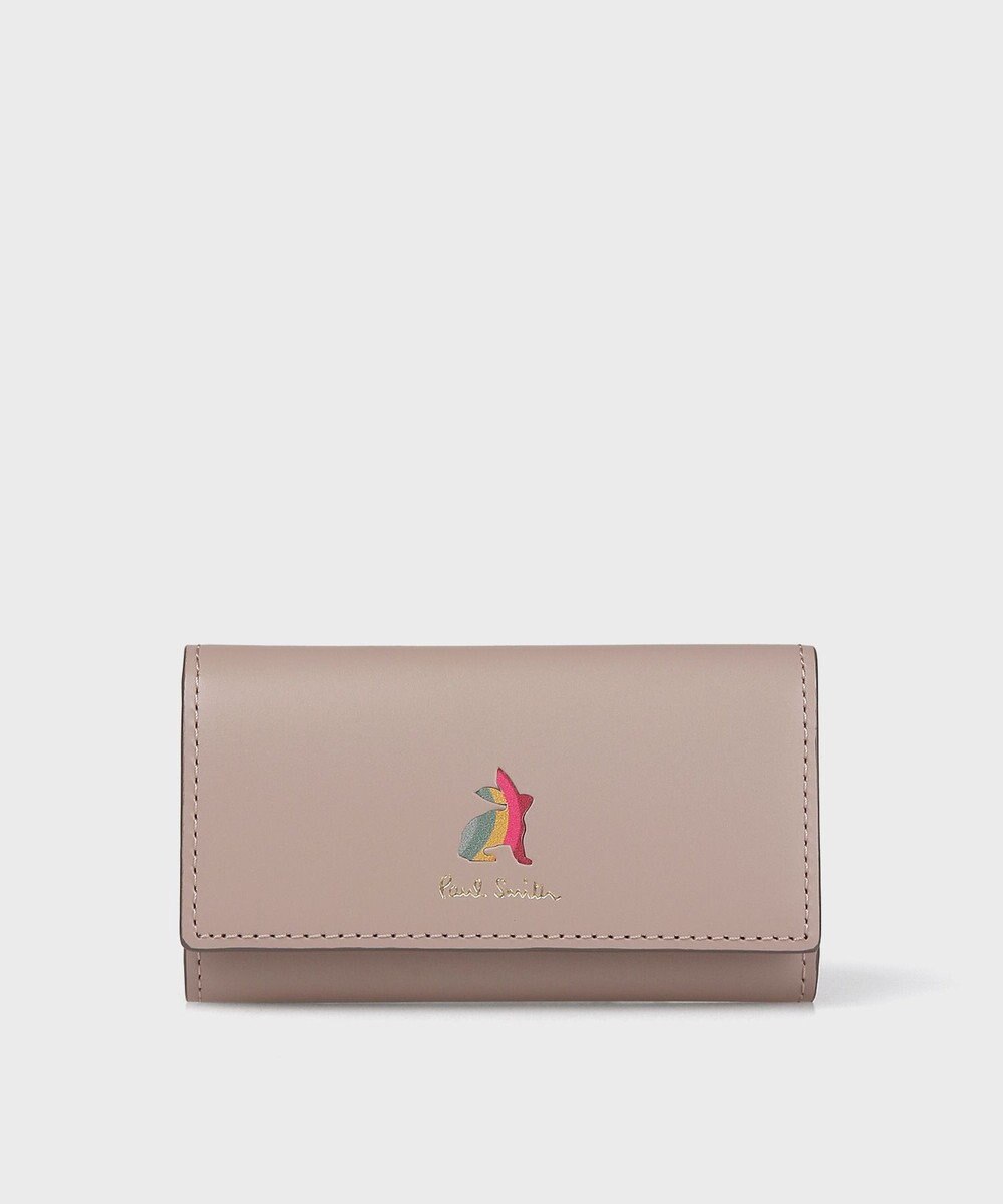 Paul Smith マーケトリースワールラビット キーケース グレイッシュベージュ