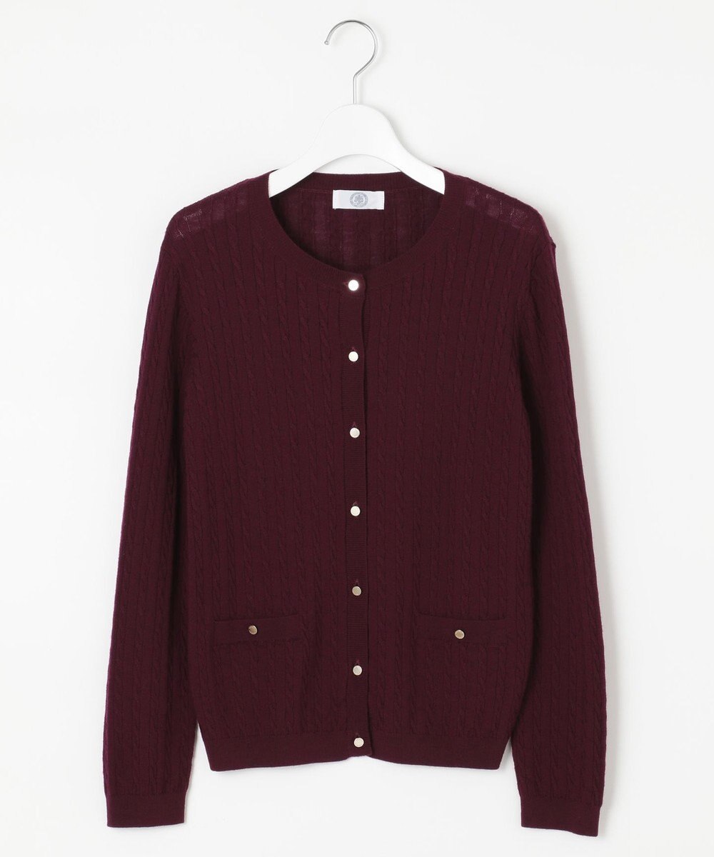 J.PRESS LADIES 【洗える】KNIT BASIC ミディ丈 カーディガン 