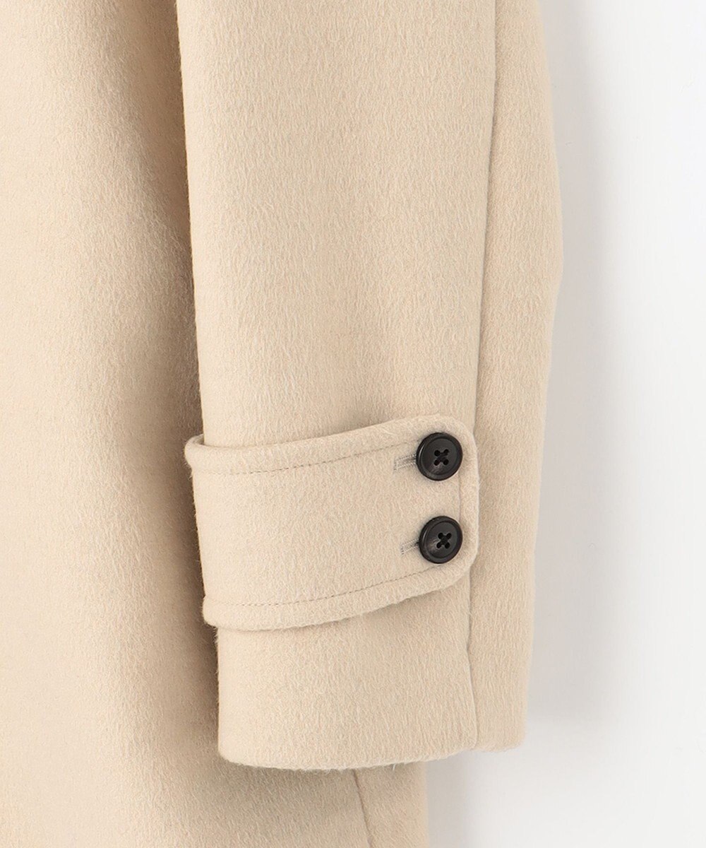 組曲 バイカラーダッフル ウールコート 