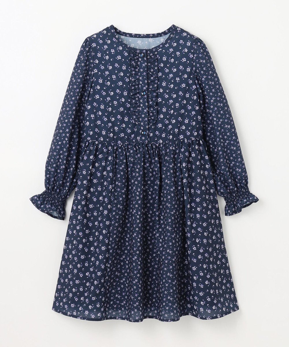 組曲 KIDS 【150-160㎝】フラワーパッチワークワンピース 