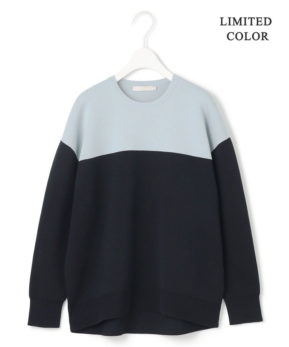 ICB 【WEB限定カラーあり・洗える】コットンポリエステルスムース  ニットプルオーバー 