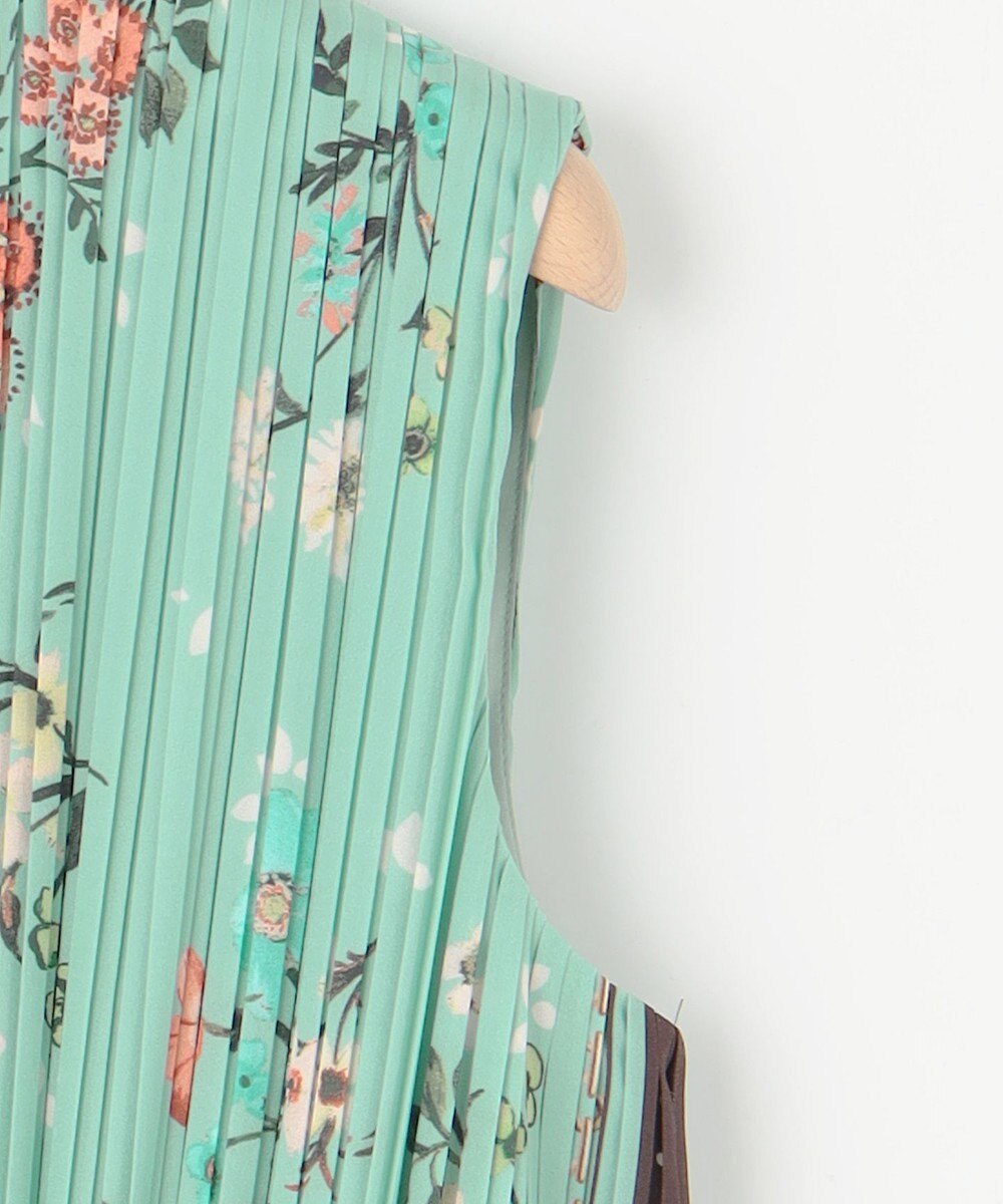 組曲 L スカーフパネルプリント ワンピース 