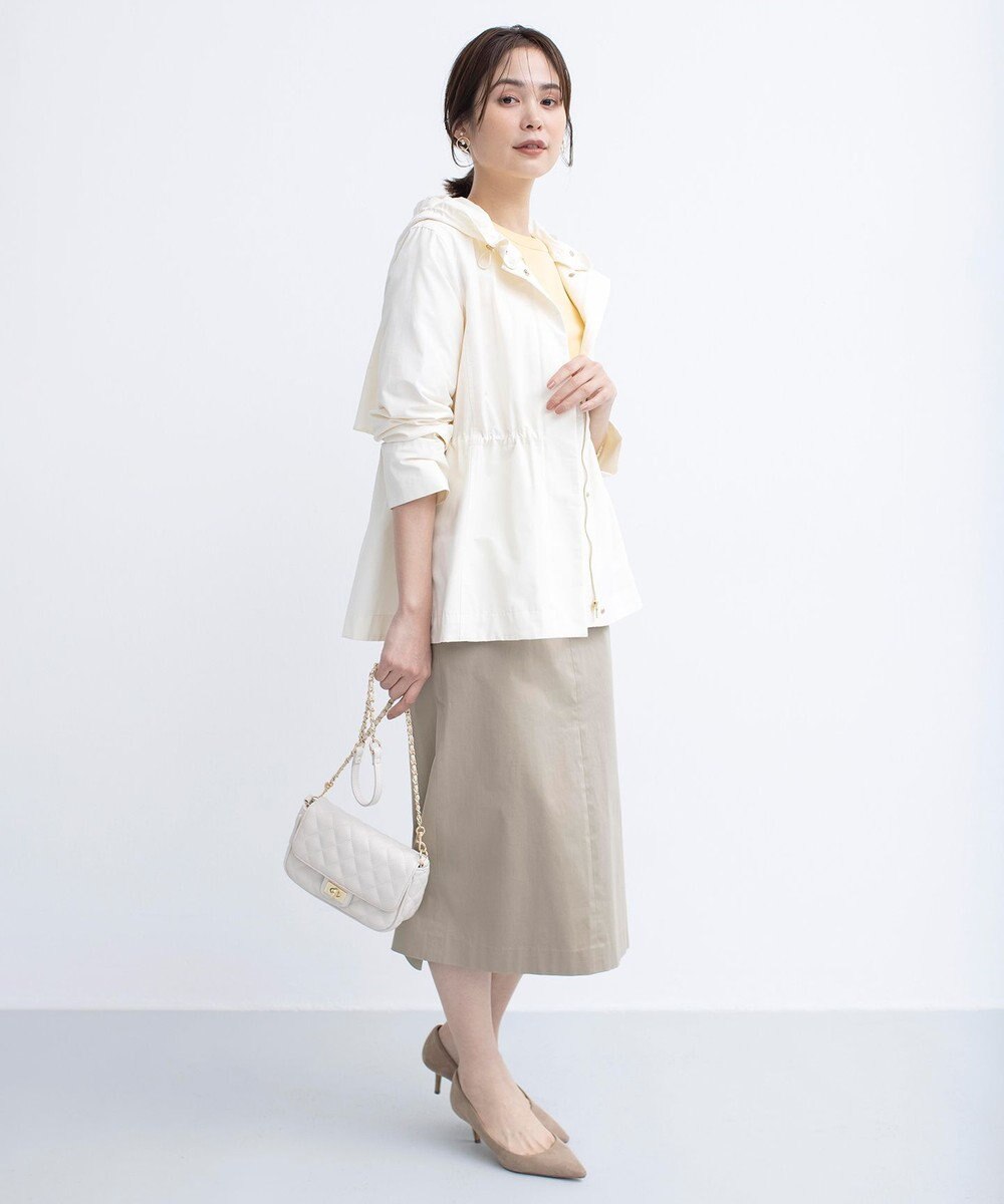 組曲 L 【フード取り外し可】2WAYショート丈ライトアウター 