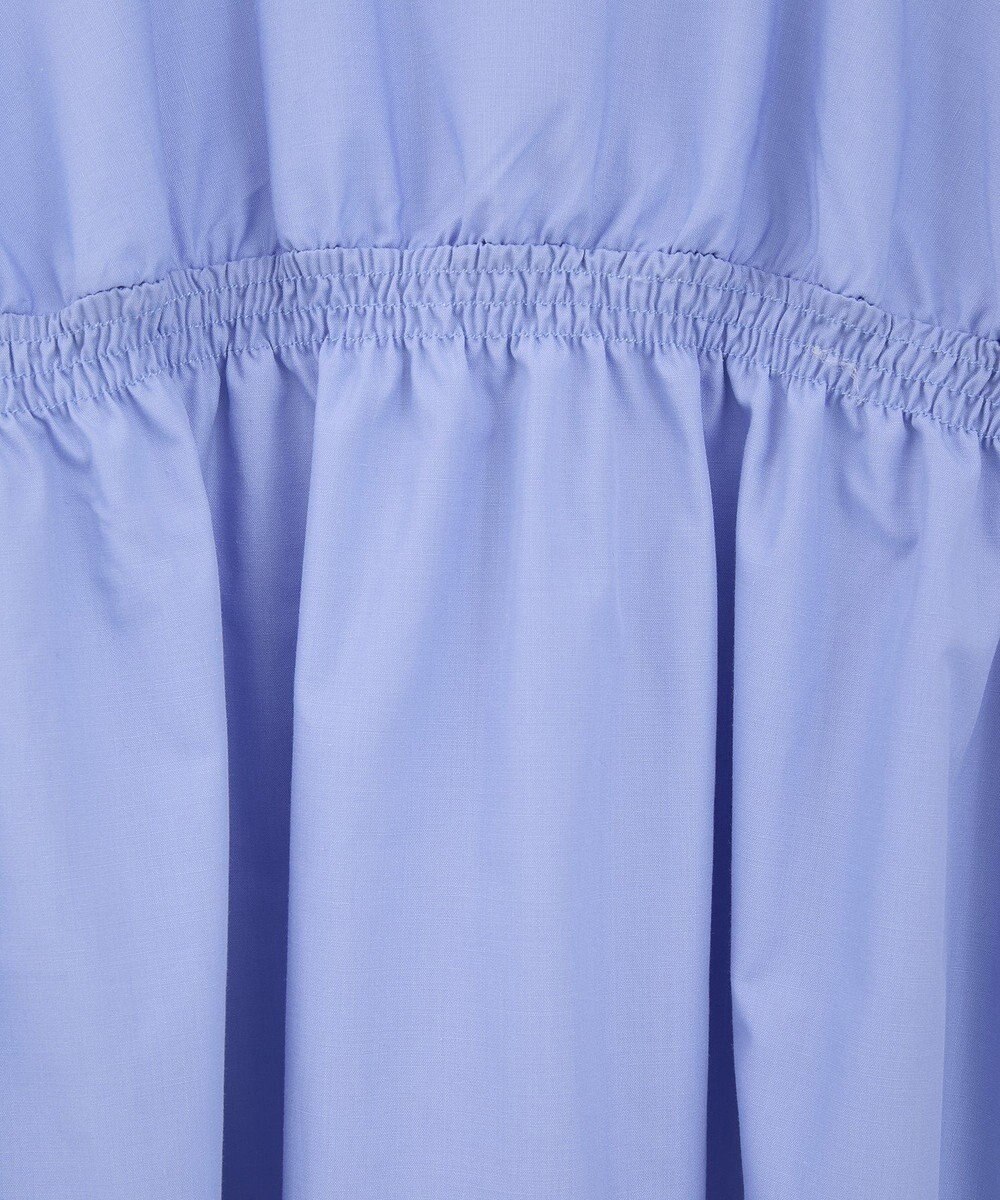 Green Parks イージーケア袖シャーリングシャツ 