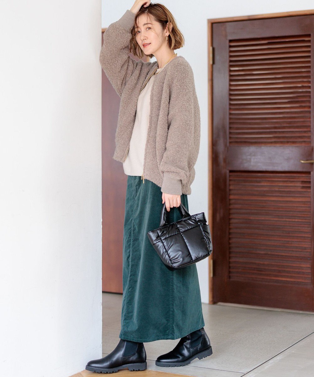 23区 【洗える】ブークレニット ブルゾン 