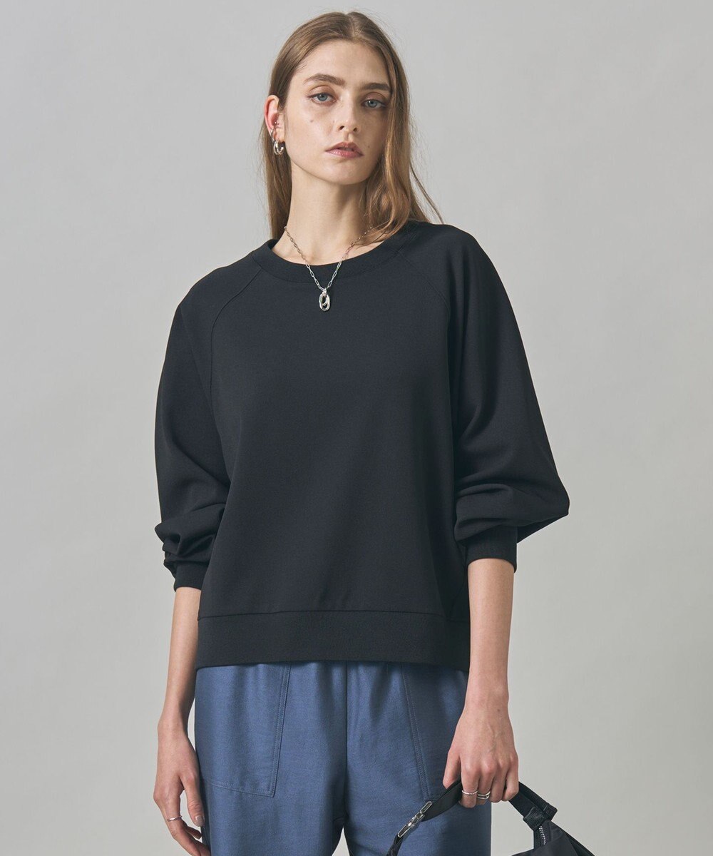 ICB L 【洗える】ジョーゼットジャージー  ドルマンスリーブプルオーバー 