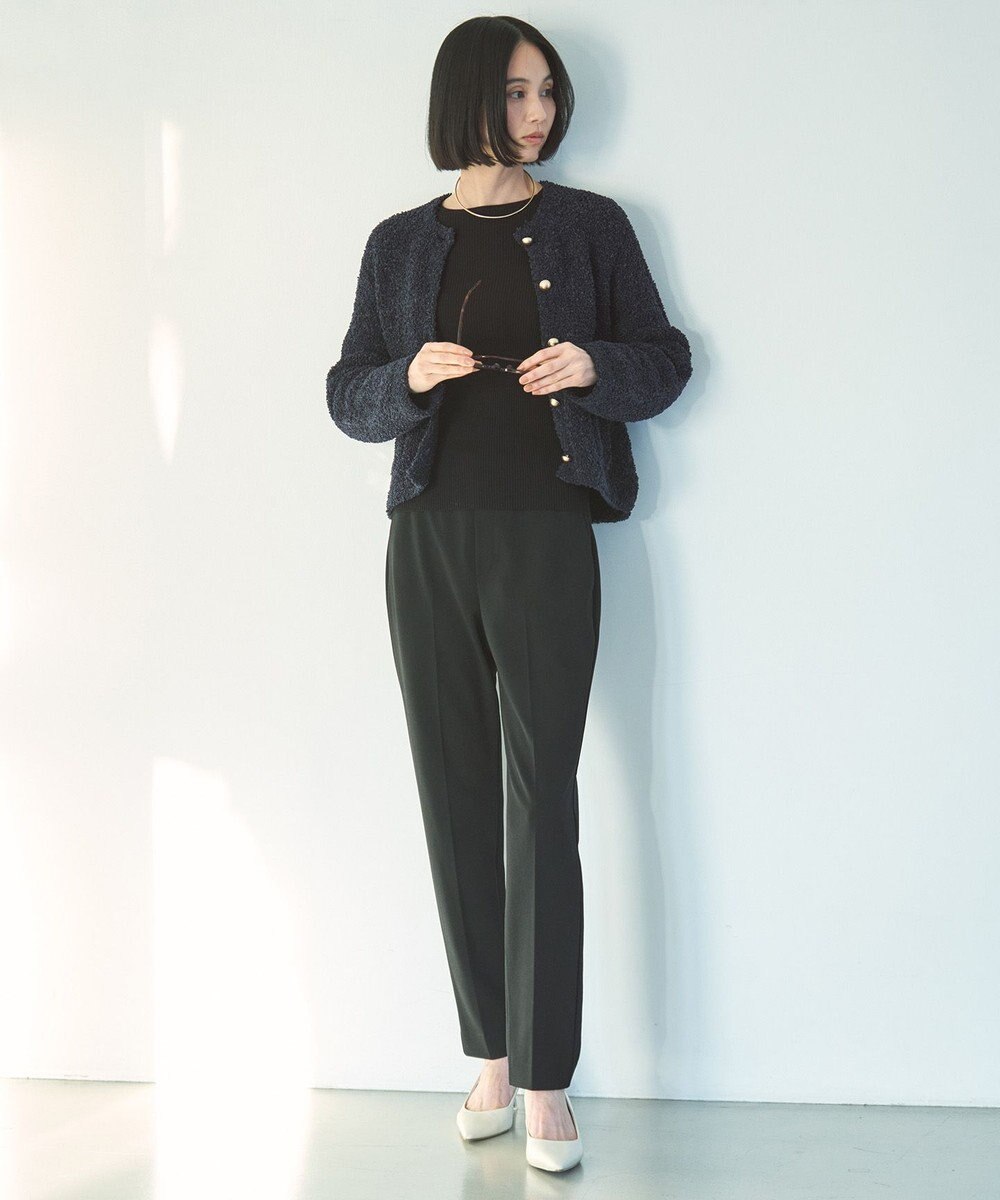 UNFILO テープフリンジニット カーディガン 