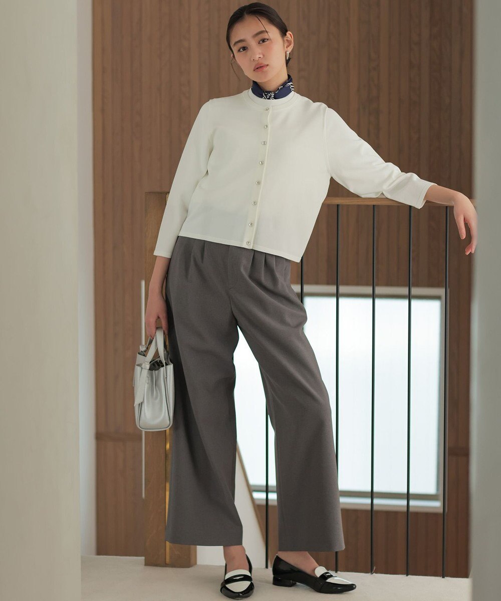 組曲 マイラックカラー カーディガン 