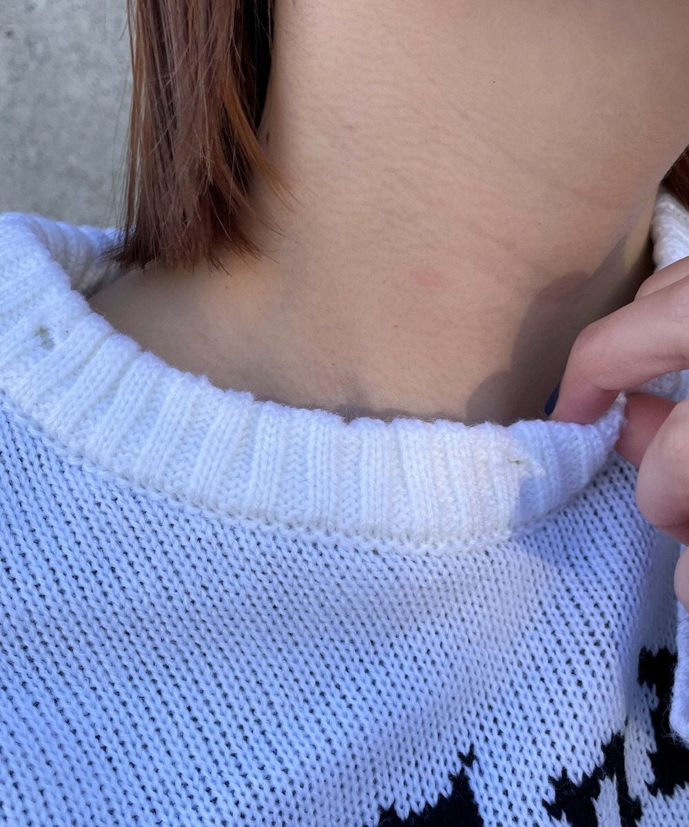 WEGO ウイングハートダメージニット 