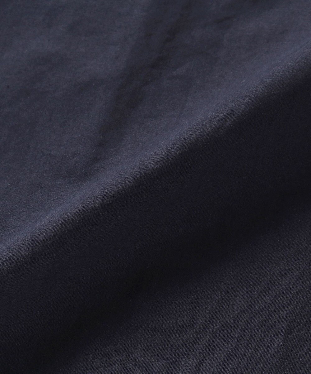 WHITE MAILS COTTON PAPER  POPLIN BAND COLLAR DOLMAN SLEEVE SHIRT　コットンポプリン 半袖シャツ 