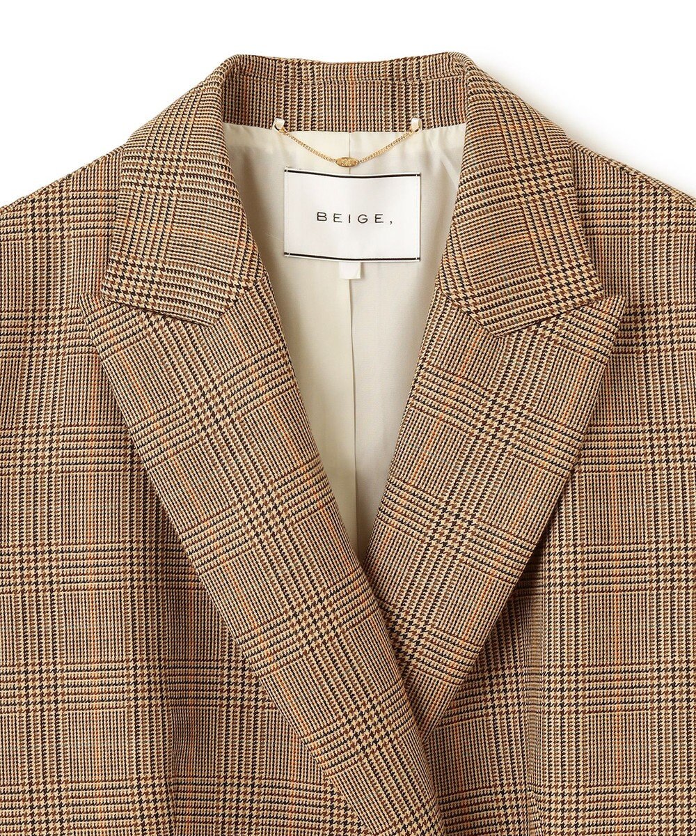 BEIGE， WAGRAM / チェック柄ジャケット 