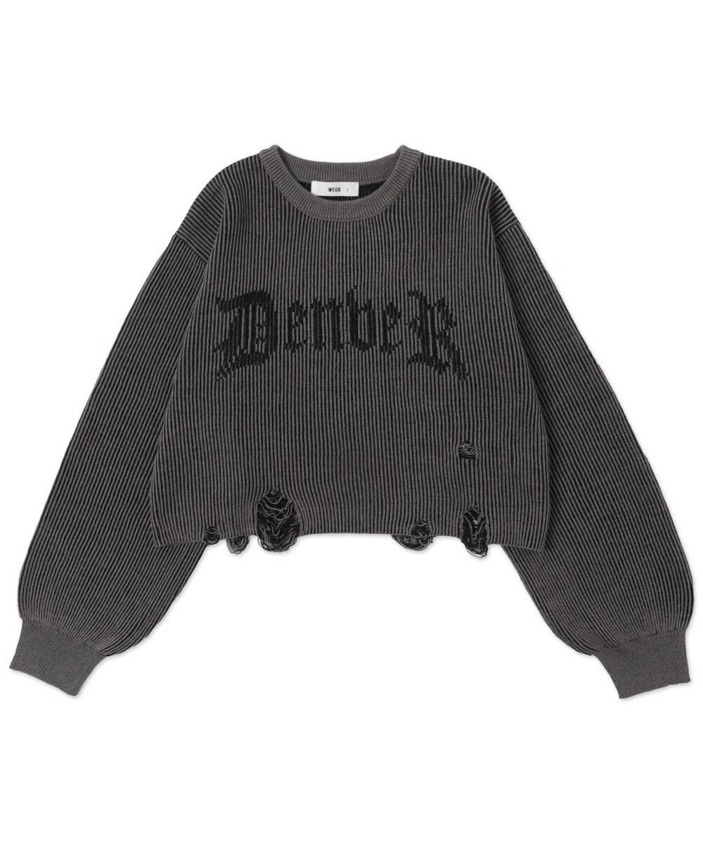 WEGO ダメージショートニットPO 