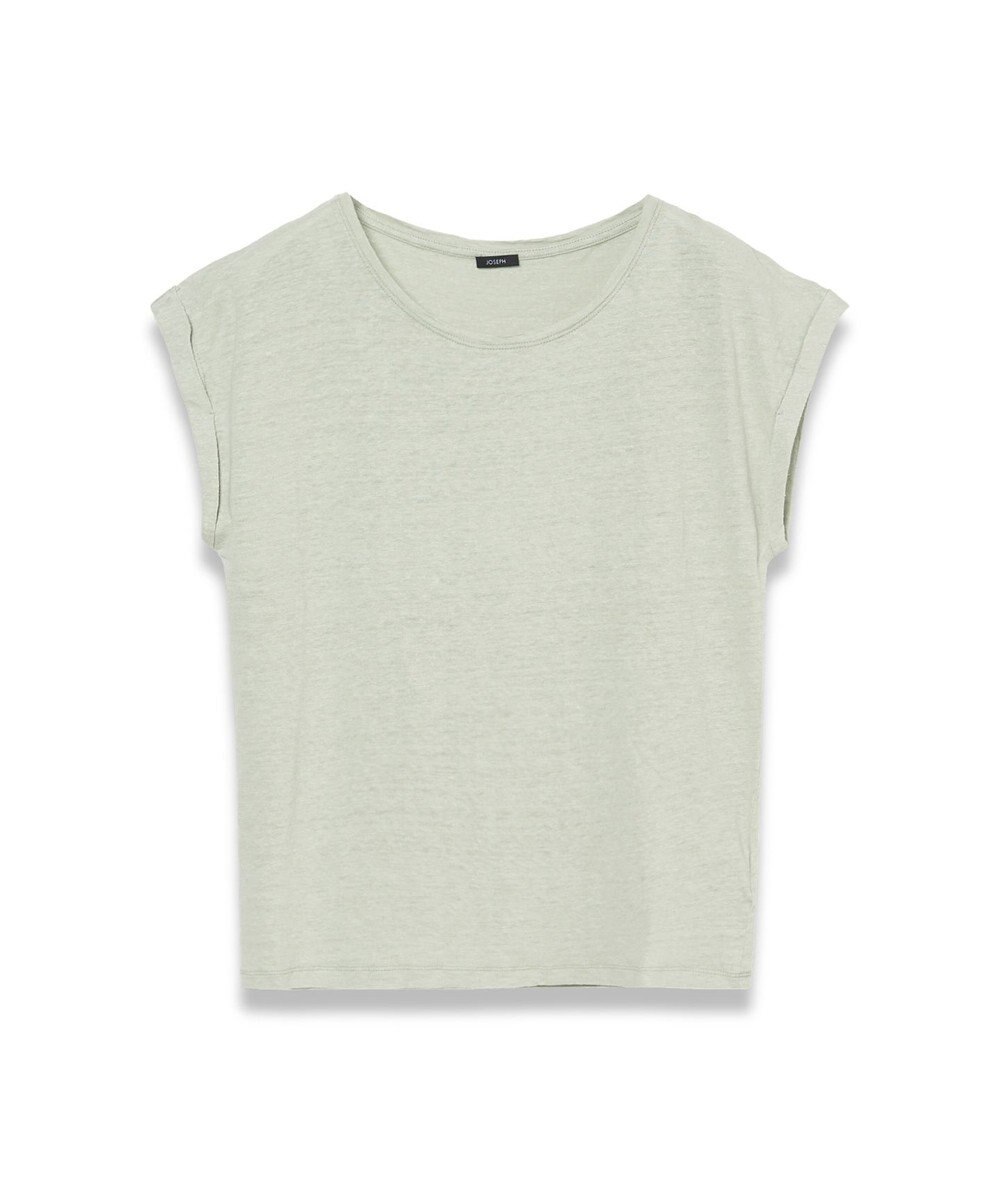 JOSEPH 【洗える】リネンジャージー　キャップスリーブトップス 