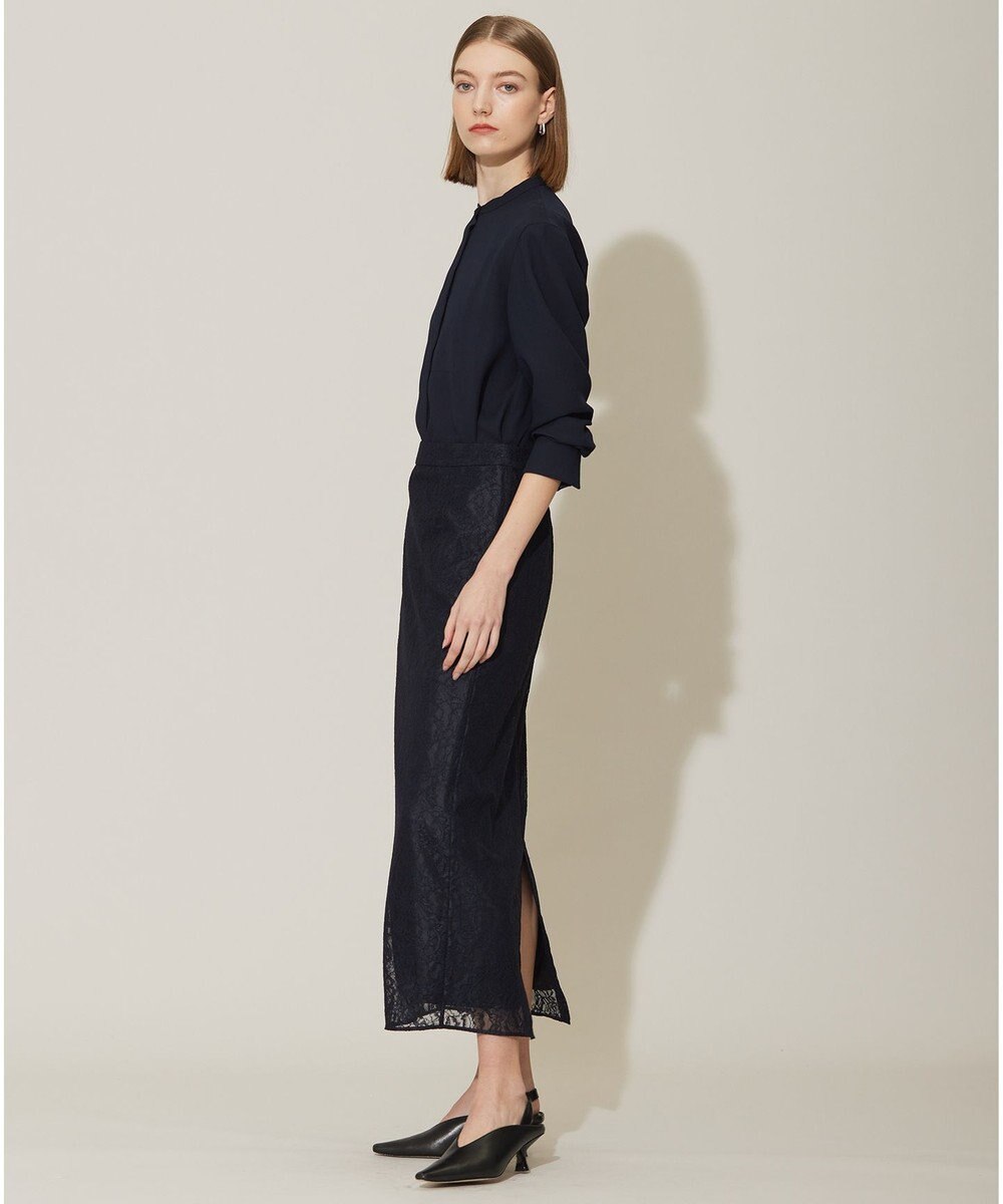 ICB 【接触冷感・UVケア・速乾・洗える】 FluidBackSatin シャツブラウス 