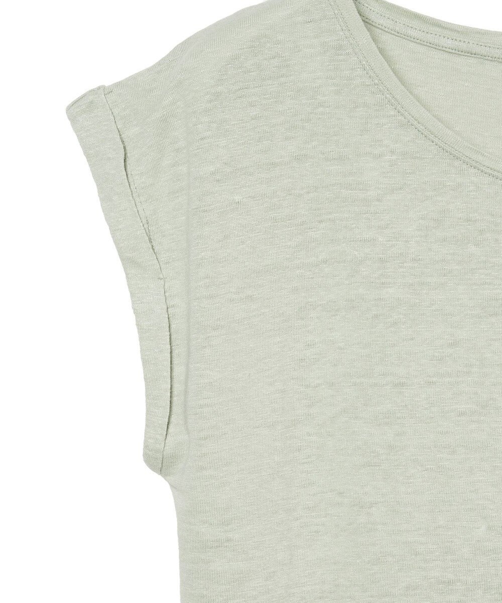 JOSEPH 【洗える】リネンジャージー　キャップスリーブトップス 