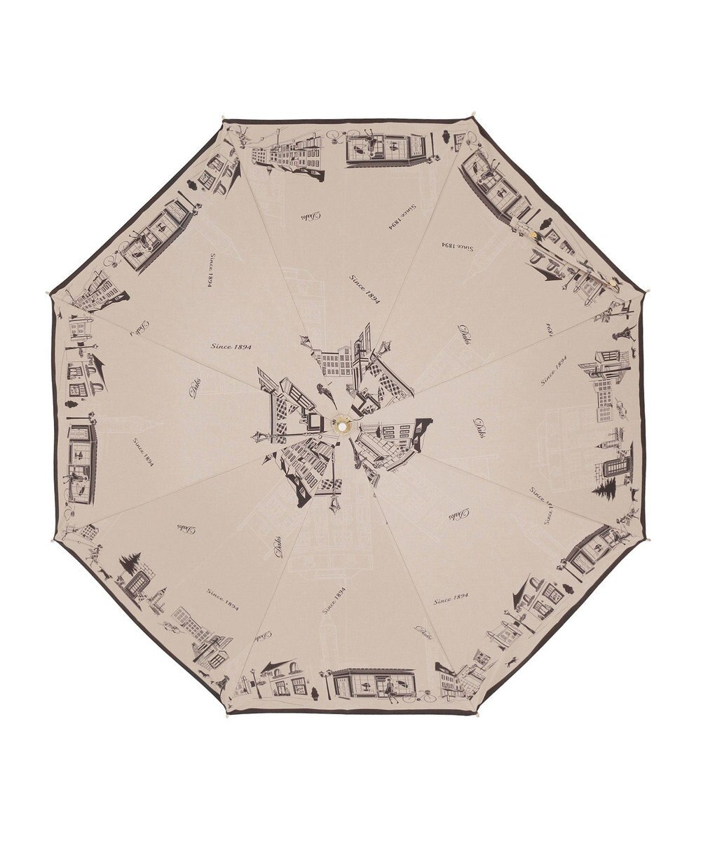 MOONBAT DAKS(ダックス) 晴雨兼用日傘 長傘 街並み フワクール生地使用 