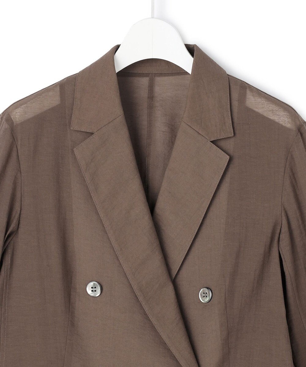 23区 【先行予約】ナイロンコットンシアーボイル ダブルジャケット 