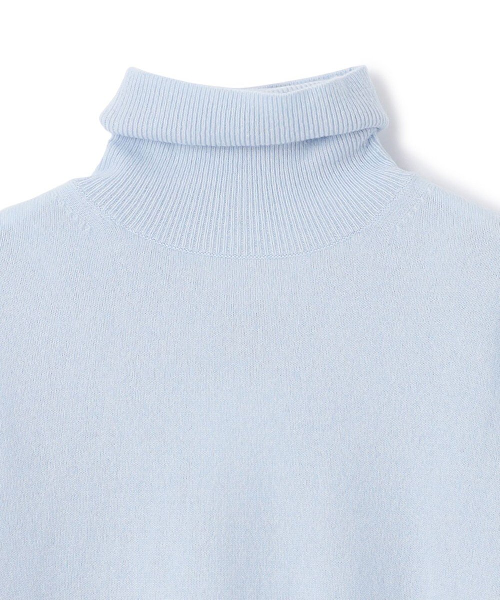 BEIGE， 【WEB限定・洗える】ALSACE / パール釦タートルネックウールニット 