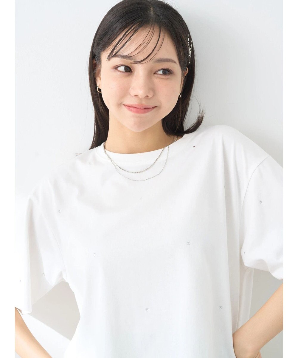 earth music&ecology キラキララインストーンプルオーバー 