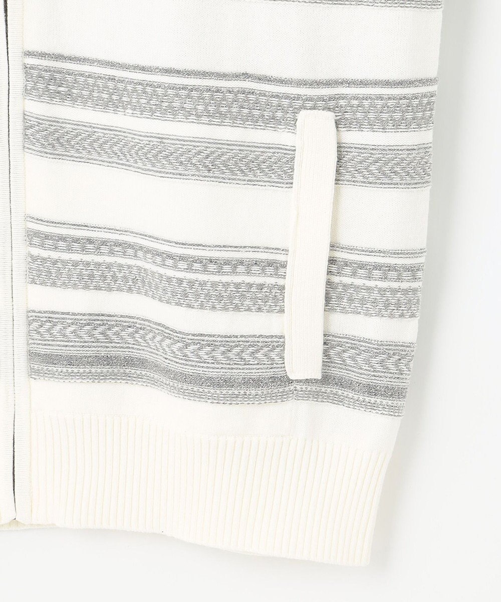 JOSEPH ABBOUD 【キングサイズ・柔らかな肌触り】洗える！コットンブークレーニットパーカー 