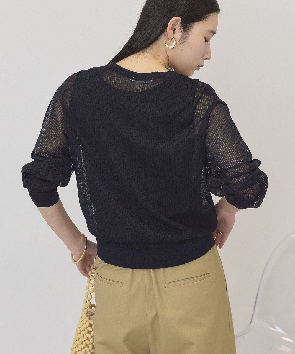 AMERICAN HOLIC シアーリブニットカーディガン 