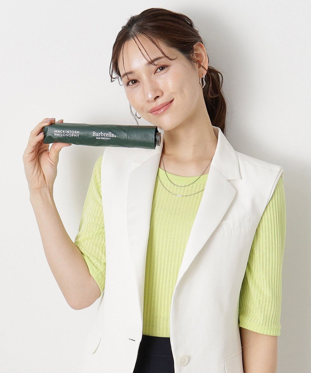 MOONBAT 【晴雨兼用/UVカット率99%】マッキントッシュ フィロソフィー (MACKINTOSH PHILOSOPHY)  折りたたみ日傘 バーブレラ サンプロテクトシリーズ（SUNPROTECT） 55cm 