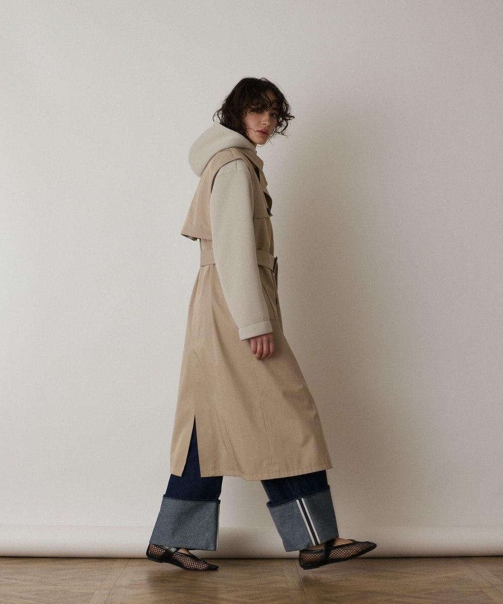 GRACE CONTINENTAL パーカーコンビトレンチ 