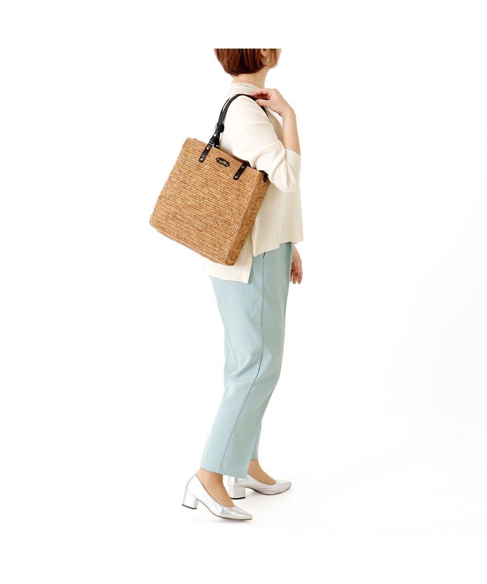 IBIZA ラフィア　セミショルダーバッグ 