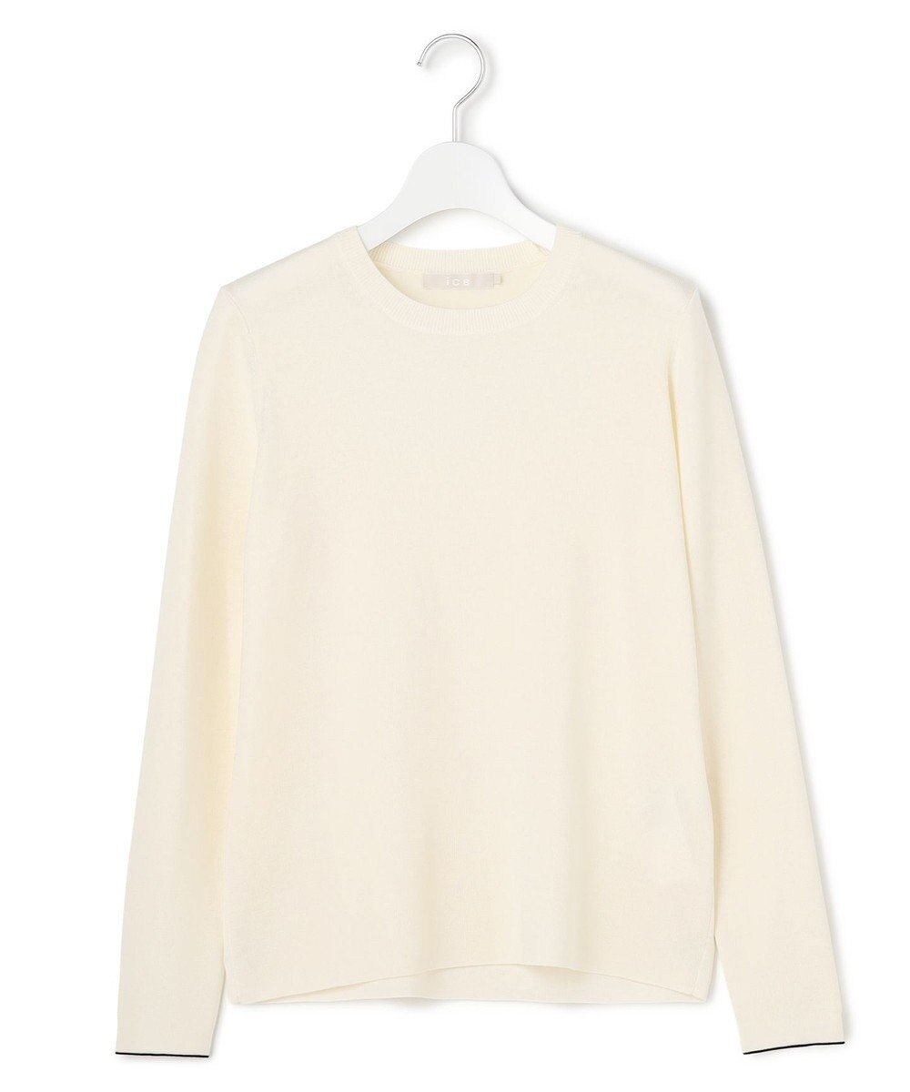 ICB 【洗える】 エクストラファインメリノ クルーネックプルオーバー 