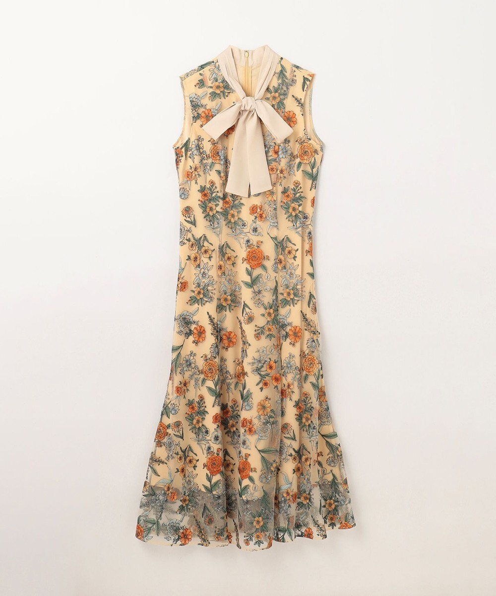 GRACE CONTINENTAL フラワーマーメイドドレス 