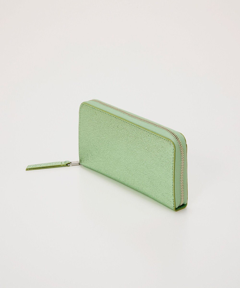 TOPKAPI 【TREASURE TOPKAPI】ウォッシュド レザー メタリック ラウンドファスナー 長財布 