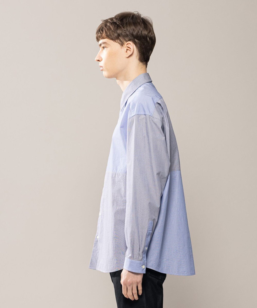 JOSEPH HOMME コットンナイロンブロック　シャツ 