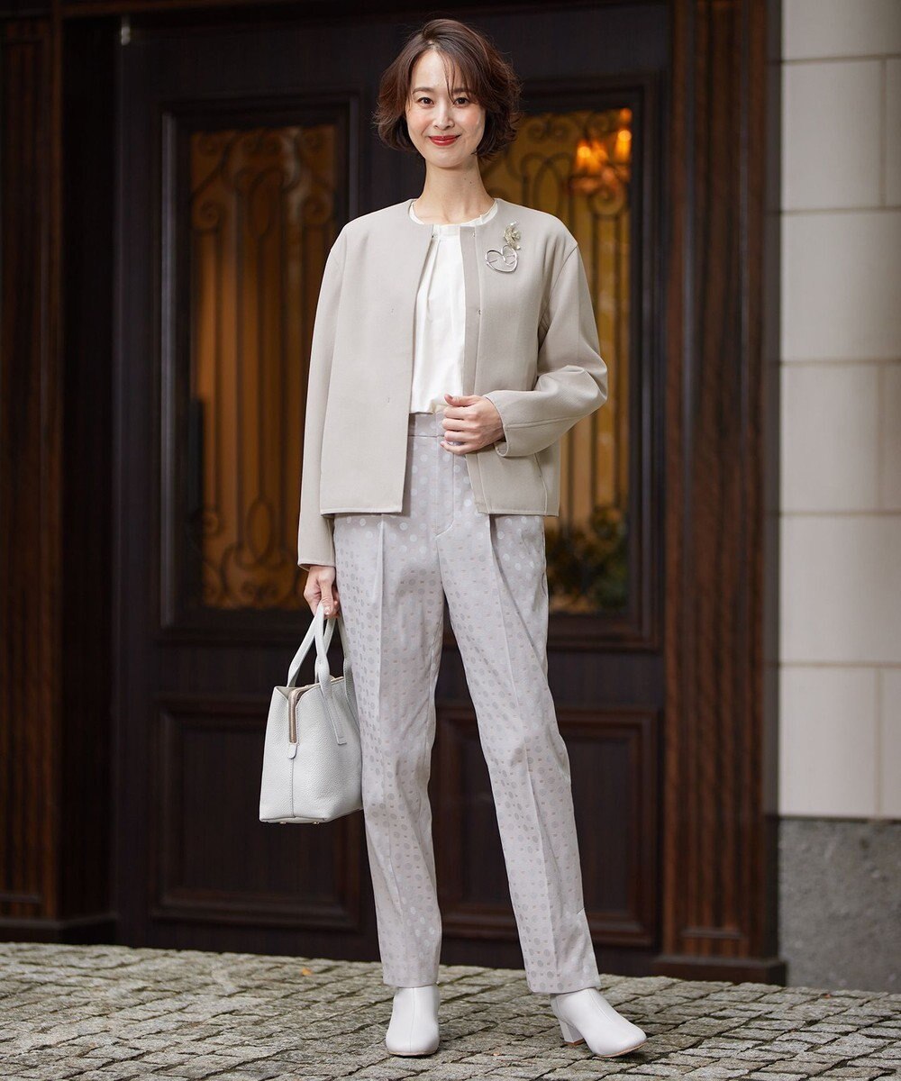 自由区 【XSサイズ～/洗える】シルクコットンブロードⅡ プルオーバーブラウス 