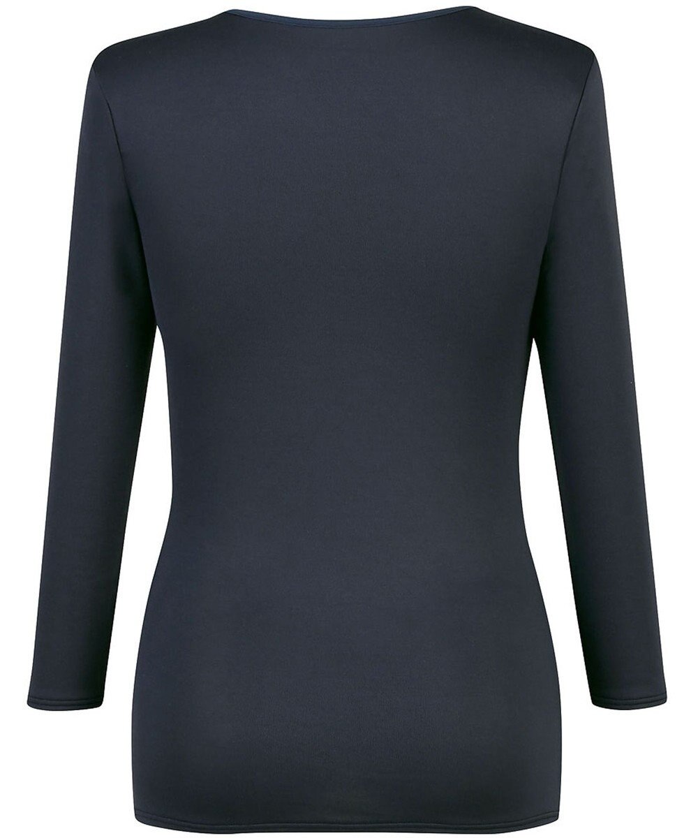 Wing あったかインナー 綿100％(肌側) シルクプロテイン加工 やわらかな肌ざわり 【エアロカプセル】 ネックせまめ 8分袖 長袖 秋 冬 EL2949 ウイング／ワコール 