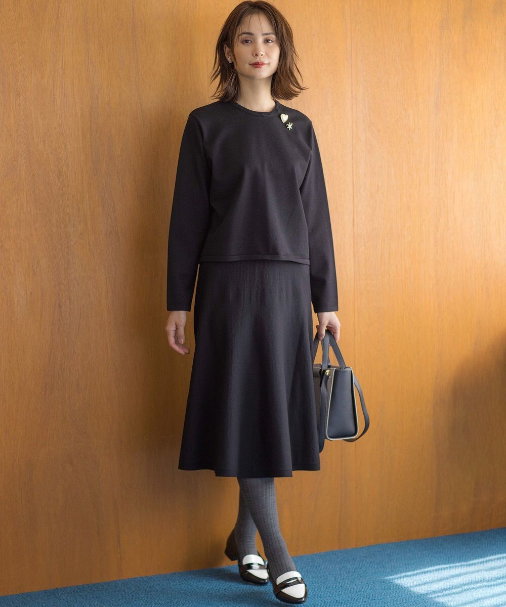 組曲 【WEB限定】ELENA襟付き セットアップワンピ 