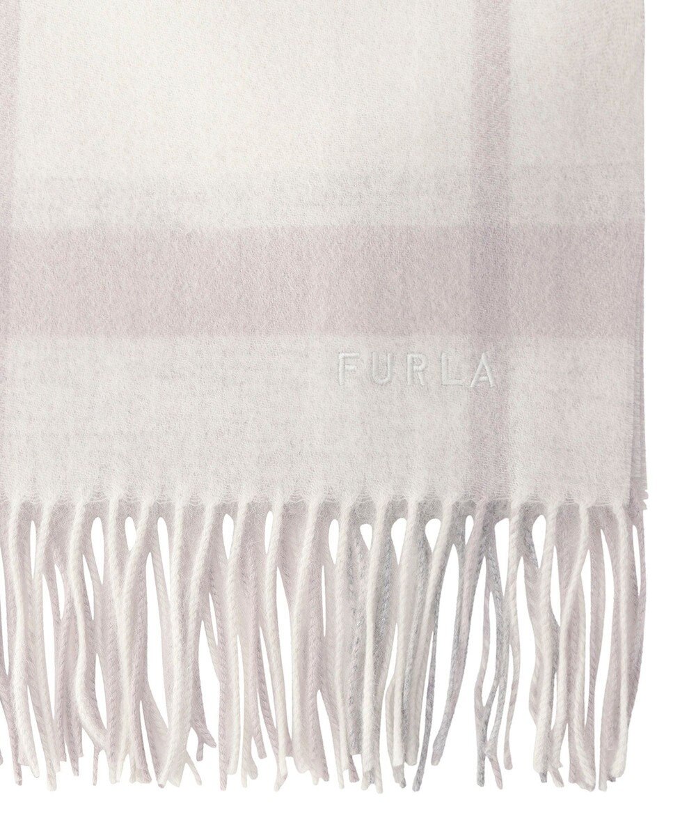 MOONBAT FURLA ウール超大判ブロックチェックラメストール/幅70cm 