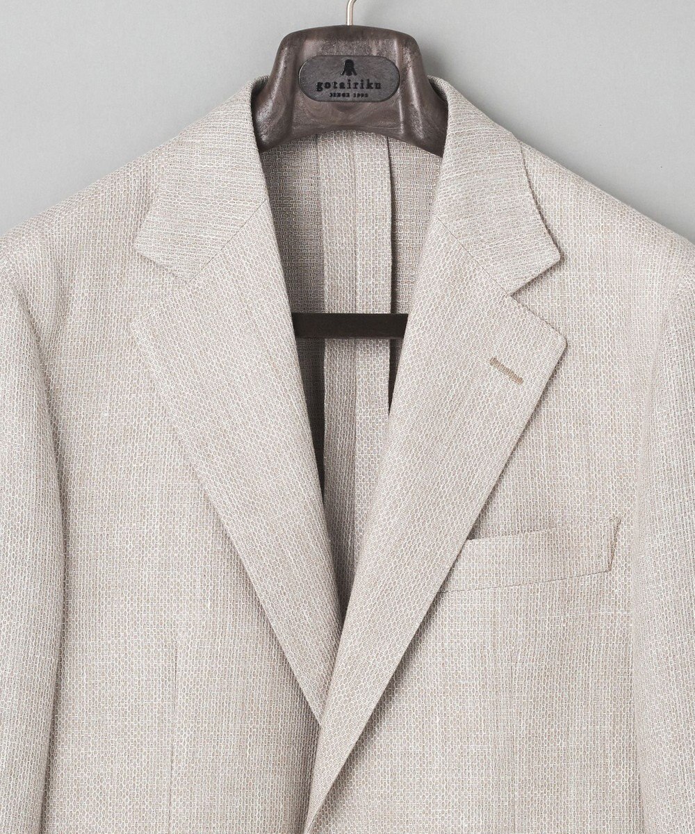 GOTAIRIKU 【DORMEUIL】ドーメル HEXAGON リネン ジャケット_ベージュ 