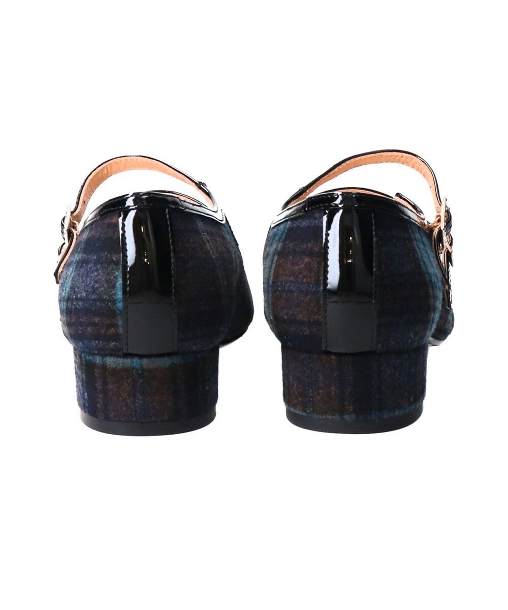 INTER-CHAUSSURES 【FABIO RUSCONI】ダブルストラップビジューバックルパンプス 