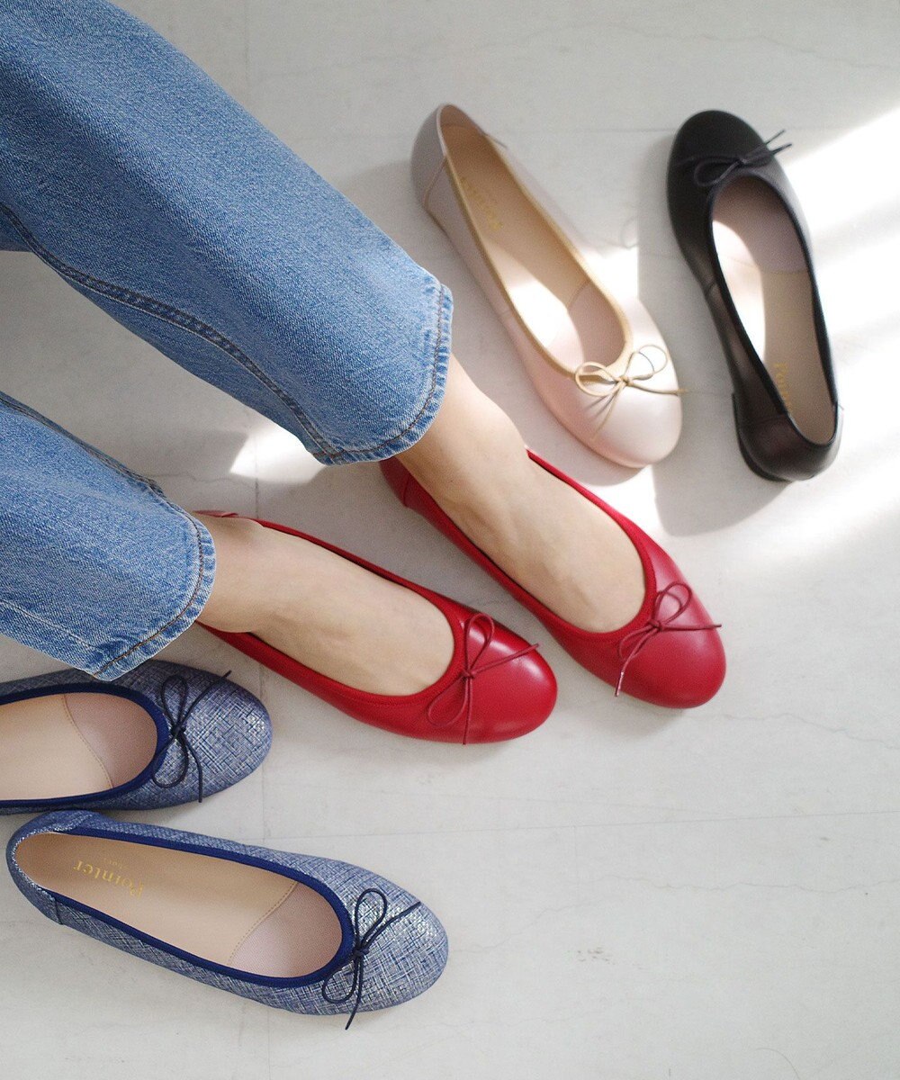 Pointer 日本製 本革バレエシューズ 