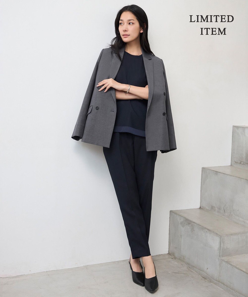 ICB L 【WEB限定・UVケア・速乾・洗える】 FluidBackSatin  Tブラウス 