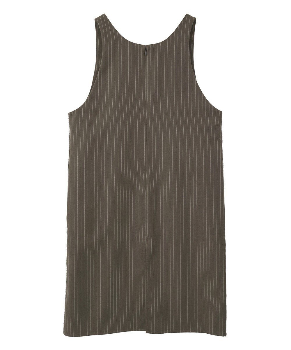 CRAFT STANDARD BOUTIQUE レース付きピンストライプジャンパースカート 