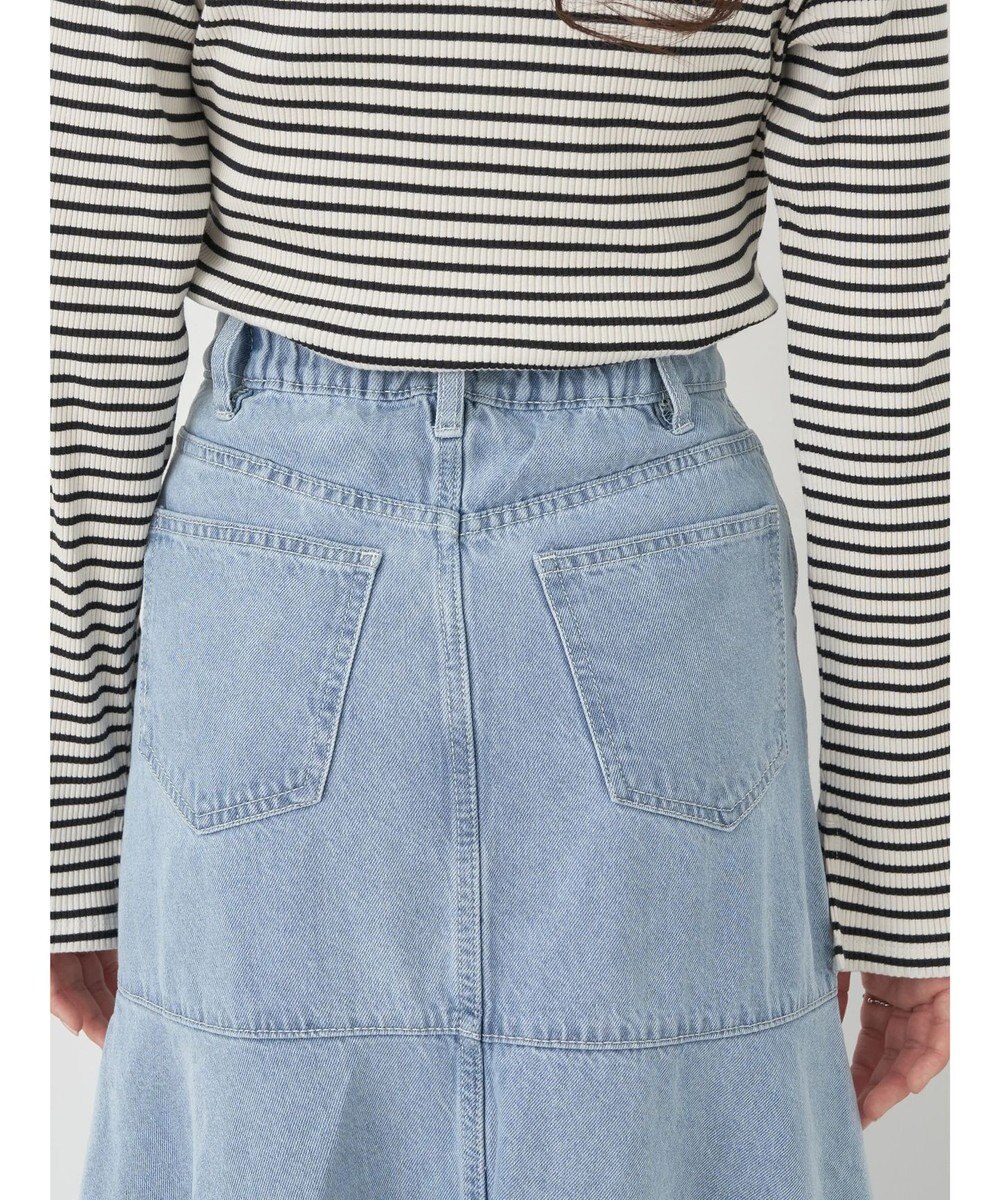 earth music&ecology ペプラムマーメイドデニムスカート 