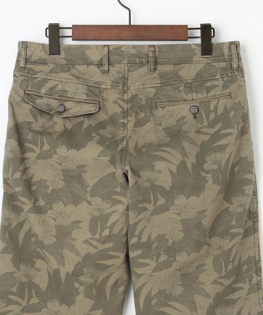 JOSEPH ABBOUD 【イタリア素材/製品染め】ボタニカルヘリンボンプリント ショーツ 