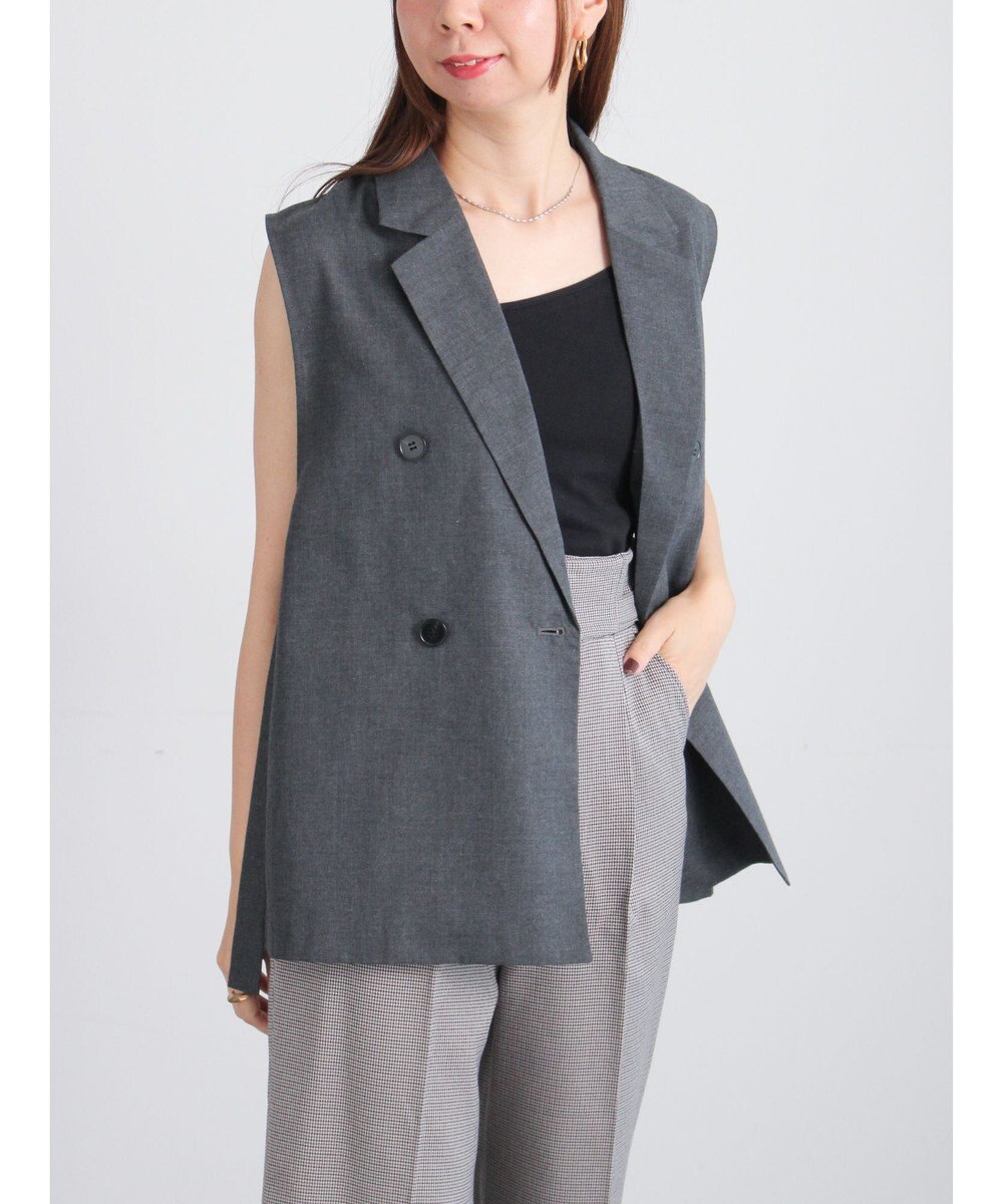 Te chichi サイドオープンライトジレ 