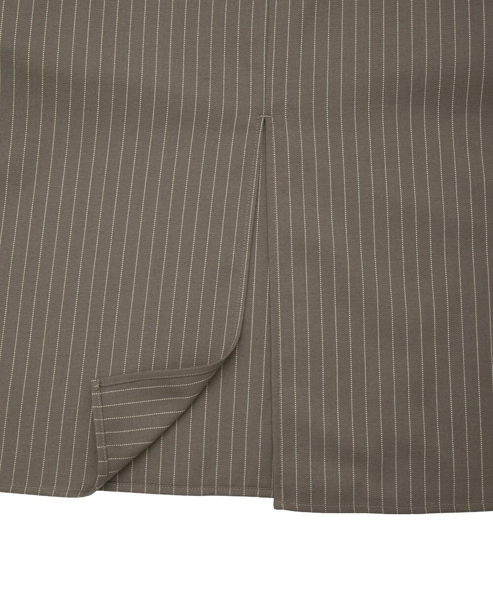 CRAFT STANDARD BOUTIQUE レース付きピンストライプジャンパースカート 