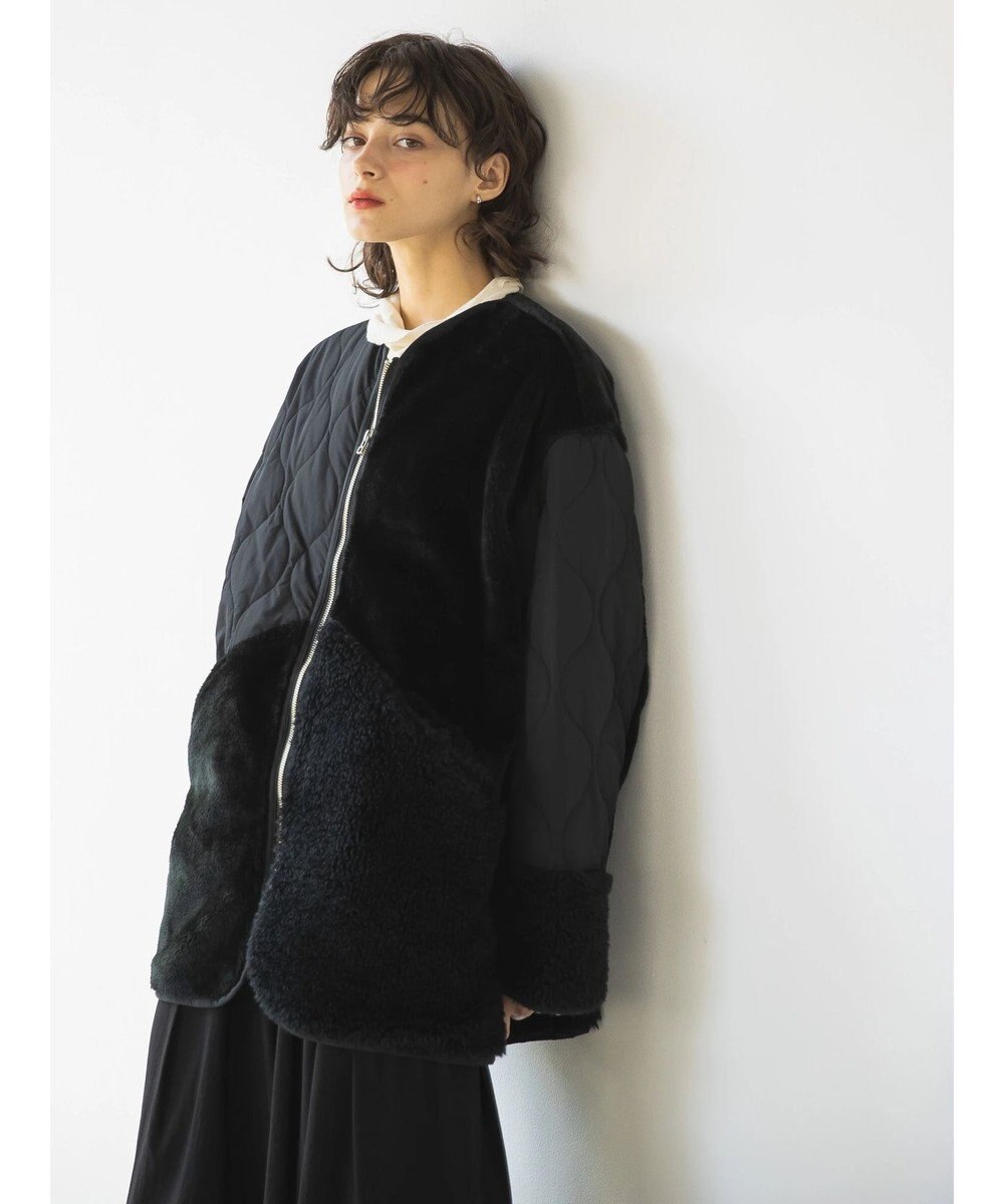 AMERICAN HOLIC キルポカボアＭｉｘキルティングコート 