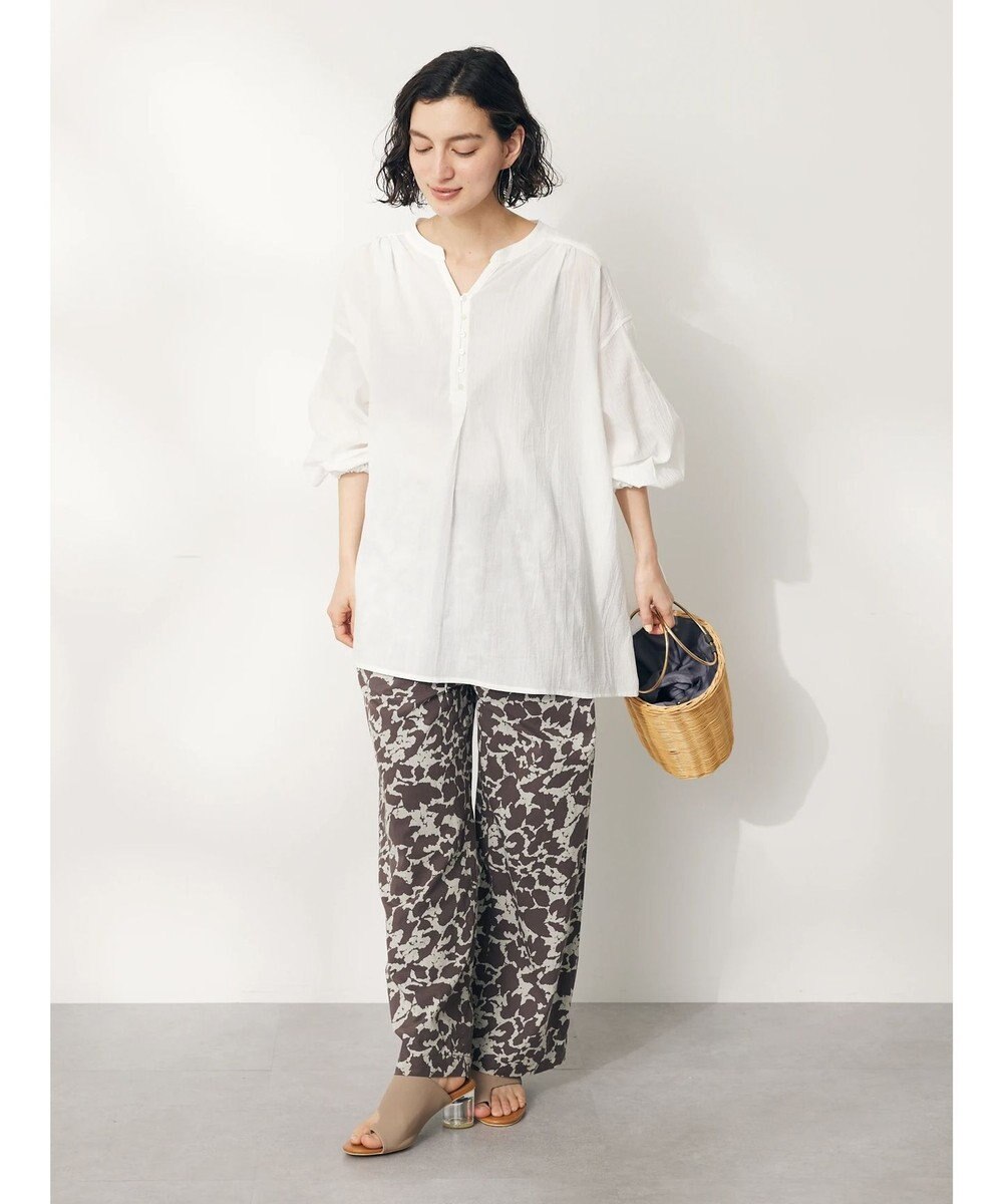 CRAFT STANDARD BOUTIQUE ジョーゼットスキッパーシャツ 