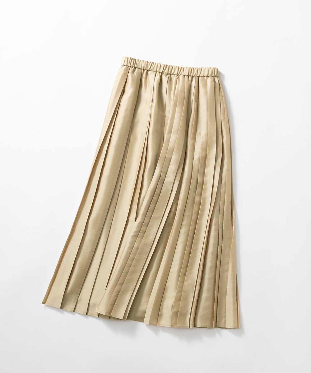 23区 【洗える】シアーコンビ プリーツ スカート 