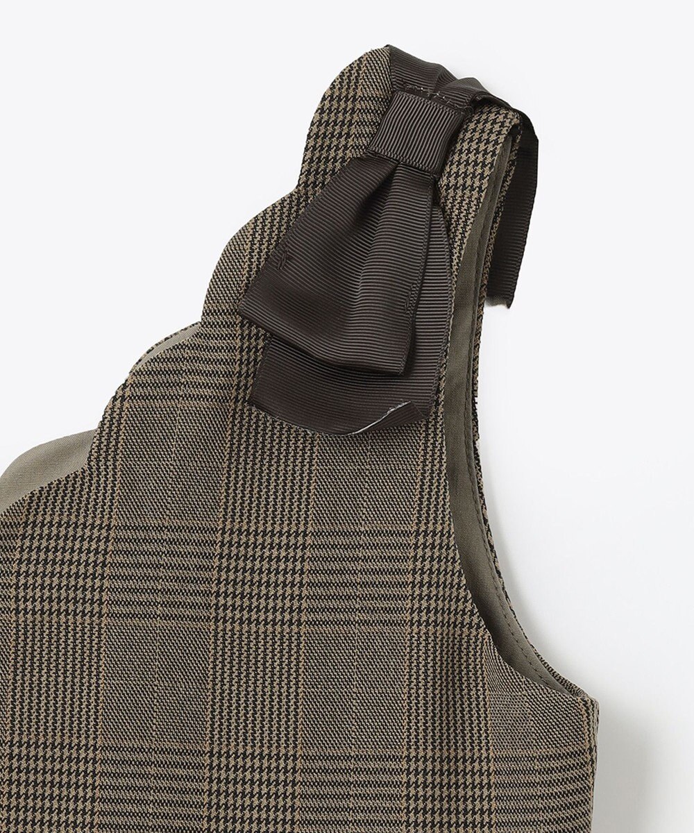 ANY KIDS チェックジャンパースカート 