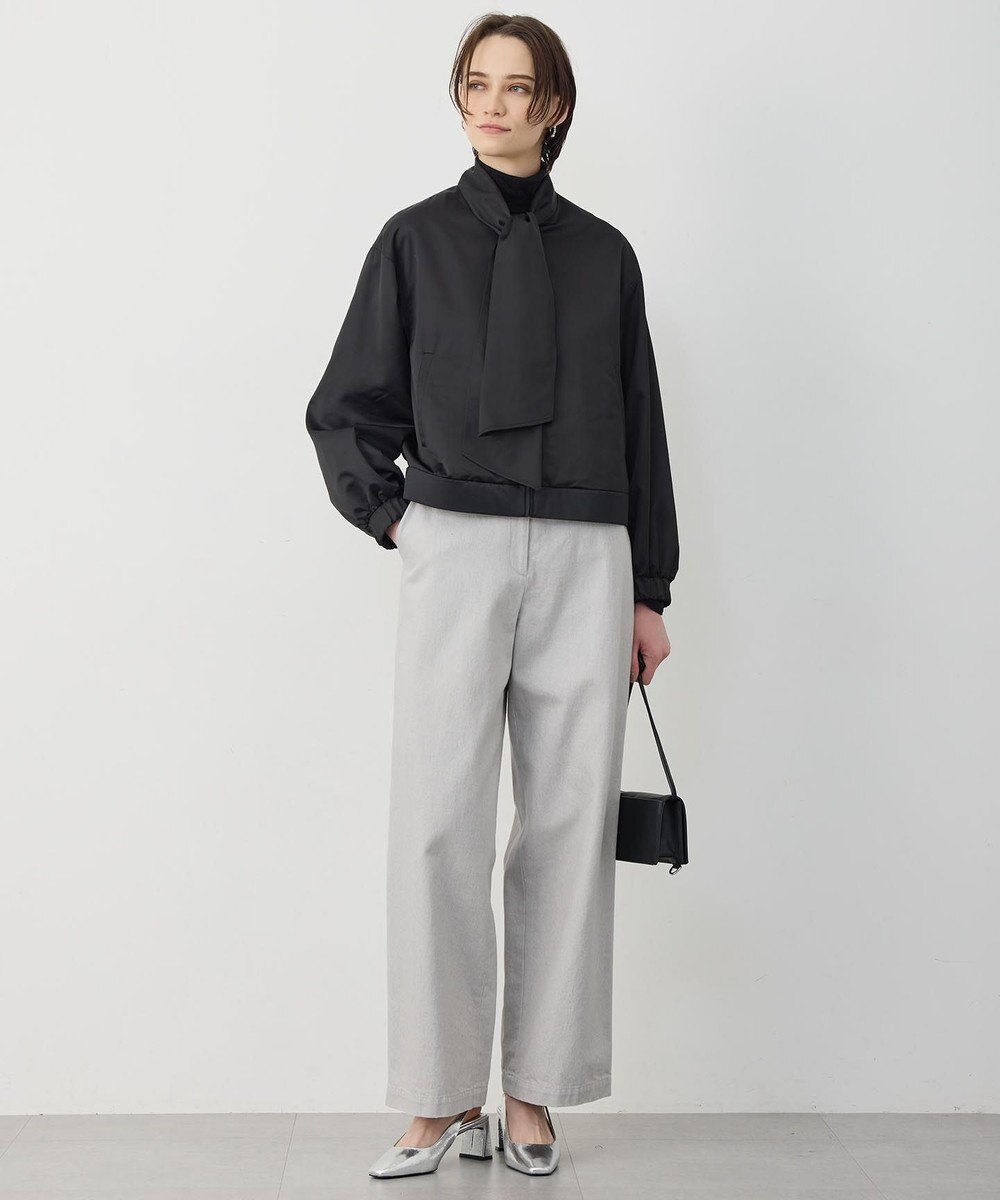 ICB 【先行予約・2WAY】 ダルグロッシーサテン ボウタイ付きブルゾン 